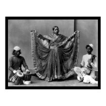 Nautch Girl Dancing in Calcutta 1900 posters