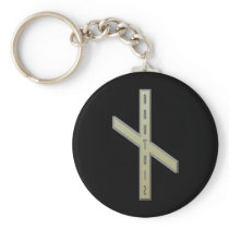 Nauthiz Rune gold Keychain