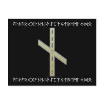 Nauthiz Rune gold Postcards