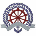 Nautical 3 Motif embroidered shirts
