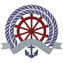 Nautical 3 Motif embroidered shirts