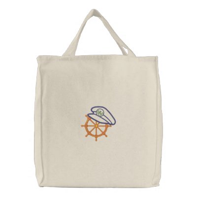 Nautical 4 Motif Canvas Bags by Embroidery4U