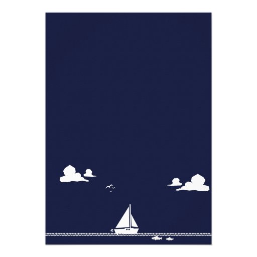 Nautical Anchor Baby Shower : Invitation