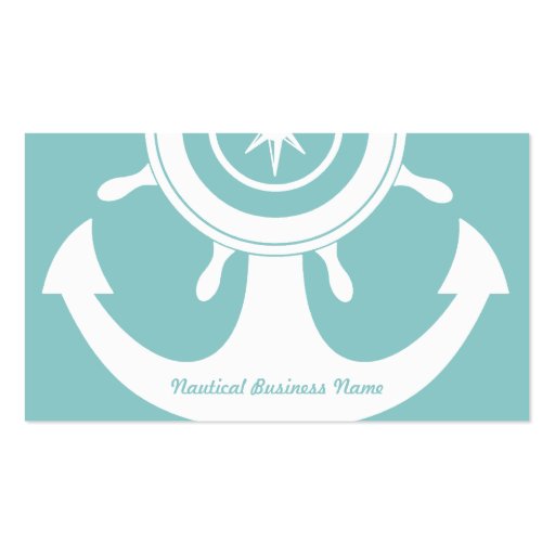 Nautical Anchor business card (back side)