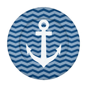 Nautical anchor chevron pattern button covers pack of small button covers