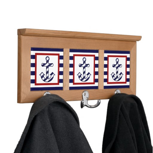 Nautical Anchor Coat Rack Zazzle
