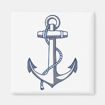 Nautical Anchor Fridge Magnet