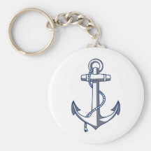 Nautical Anchor Key Chain