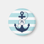 Nautical Anchor Mongram Refrigerator Magnets