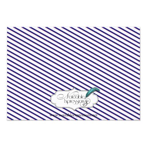 Nautical Anchor on Blue Wedding Accomodations Custom Invitations