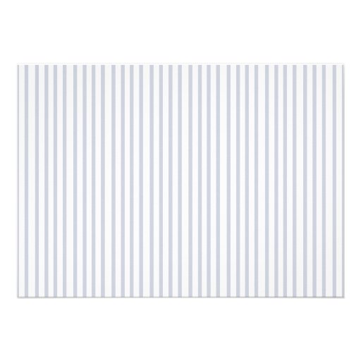 Nautical Anchor on Grey Stripe Wedding Invitation