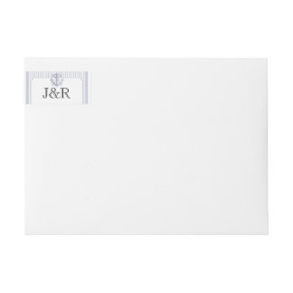 ... on Grey Wedding Wrap Around Label Wraparound Return Address Label