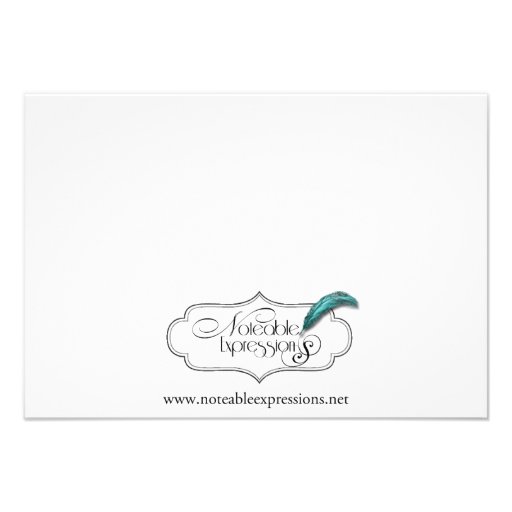 Nautical Anchor on Navy Wedding Insert Custom Invitations