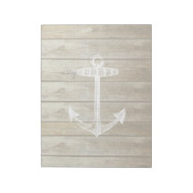 Nautical Anchor on wood graphic Memo Notepads