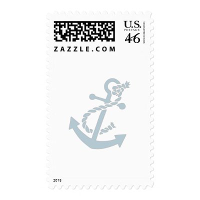 Nautical Anchor Postage Stamps by Peacock_Cards
