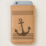 Nautical Anchor Stripe Design iPhone 6/6S Case