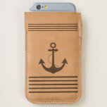 Nautical Anchor Stripe Design iPhone 6/6S Case