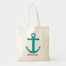 Nautical Anchor Tote Bag