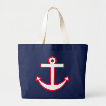 Nautical Anchor Tote Bag