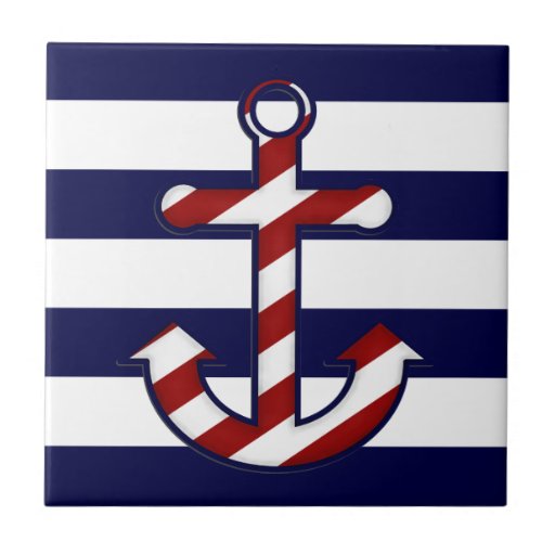 Nautical Anchor Wall Tile Zazzle