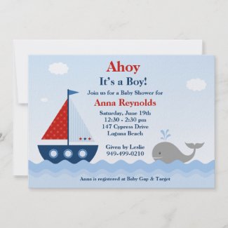 Nautical Baby Shower Invitation