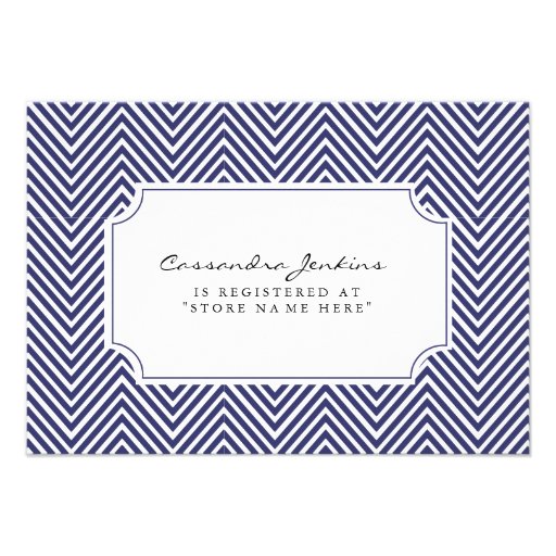 Nautical Baby Shower Registry Insert Card (front side)