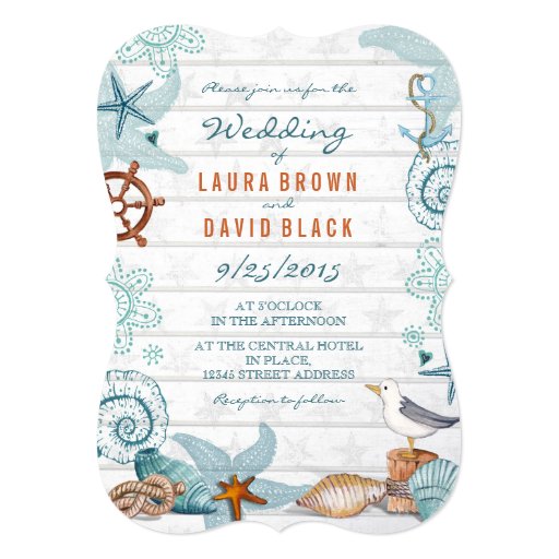 Nautical Beach | Wedding Invitation