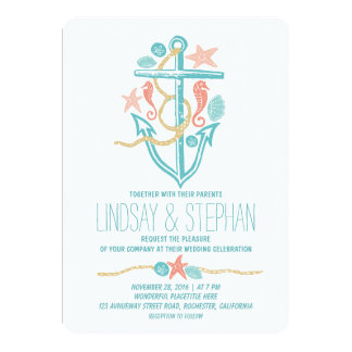 Cheap wedding invitations nautical