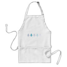 Nautical Blue Anchors Design Aprons