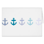 Nautical Blue Anchors Design Cards