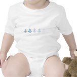 Nautical Blue Anchors Design Rompers