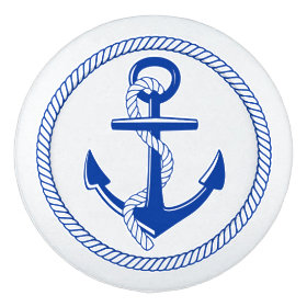 Nautical Boat Ship Anchor Blue White Custom Color Pack Of Large Button Covers