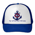 Nautical Boating Anchor hats