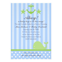 Nautical Boy Custom Invites
