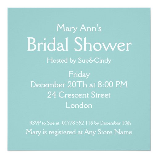 Nautical Bridal Shower Blue Boats Invitation