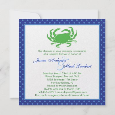 Couples Baby Shower Invitations Wording on Nautical Bridal Shower Invitation By Marlenedesigner