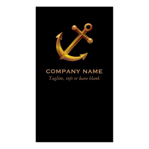 Nautical Business Card Business Card Template (front side)