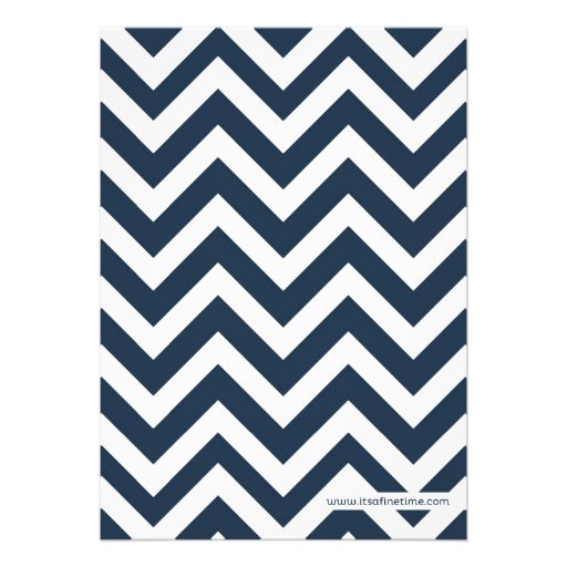 Nautical Chevron Baby Boy Shower Invitation Red