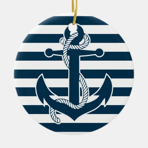 nautical christmas ornament ceramic blue anchor zazzle nautical christmas ornament ceramic blue anchor zazzle