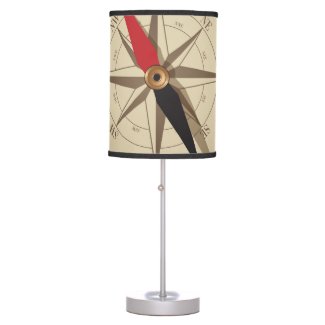 Nautical Compass Steampunk Lamp