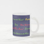 Nautical Drinking Terms Frosted Mug