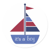 Nautical Envelope Seal stickers