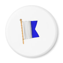 Nautical Flag 'A' Refrigerator Magnet