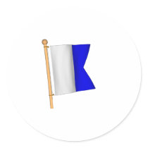 Nautical Flag 'A' Stickers
