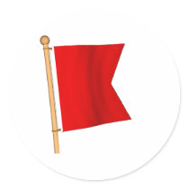 Nautical Flag 'B' Sticker