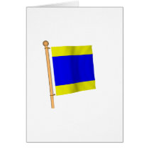 Nautical Flag 'D' Card