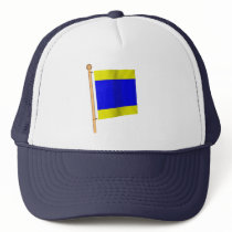 Nautical Flag 'D' Trucker Hat