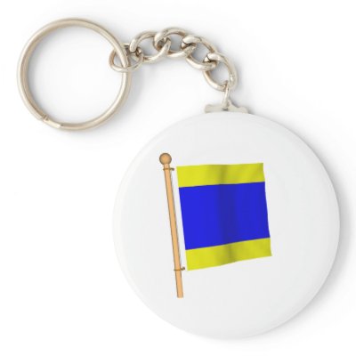 Nautical Flag 'D' Key Chains