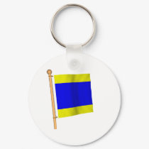 Nautical Flag 'D' keychains