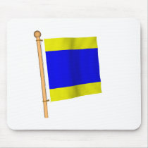 Nautical Flag 'D' Mouse Pads
